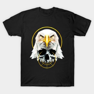 Golden dark Bald Eagle head T-Shirt